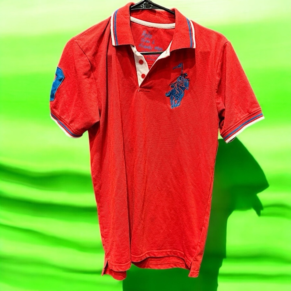 Franky max Red Polo Shirt LARGE